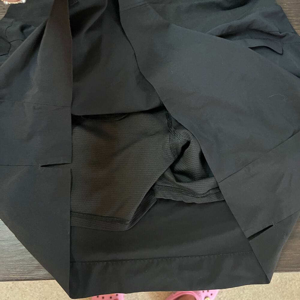 Athleta Soho Skort Black Athletic Skirt Built In Shorts Size 6 - Picture 6 of 15